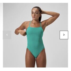 Speedo Eco Endurance Swimsuit Womens 32 Ceramic One Piece NWT